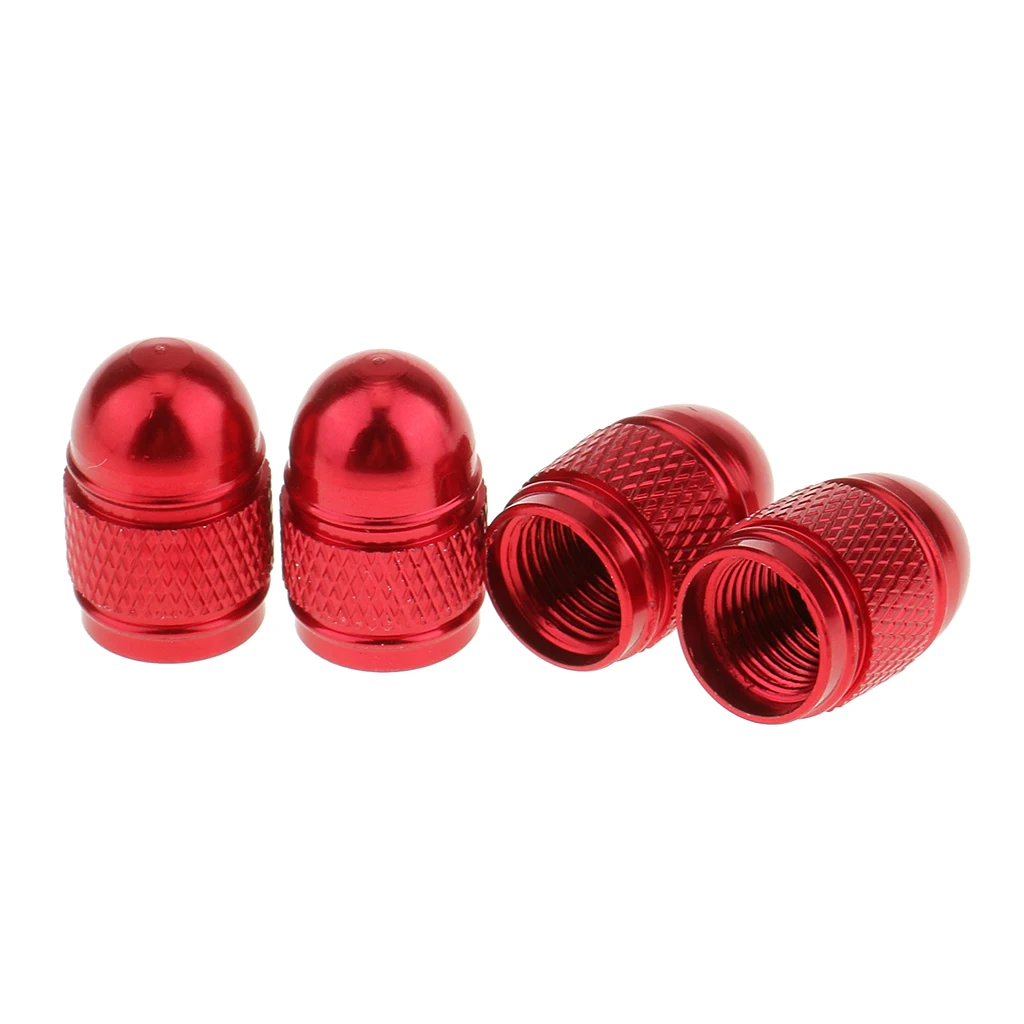 8pcs Red Green Car Wheel Tire Valve Stem Dust Cap Cover Rust Proof