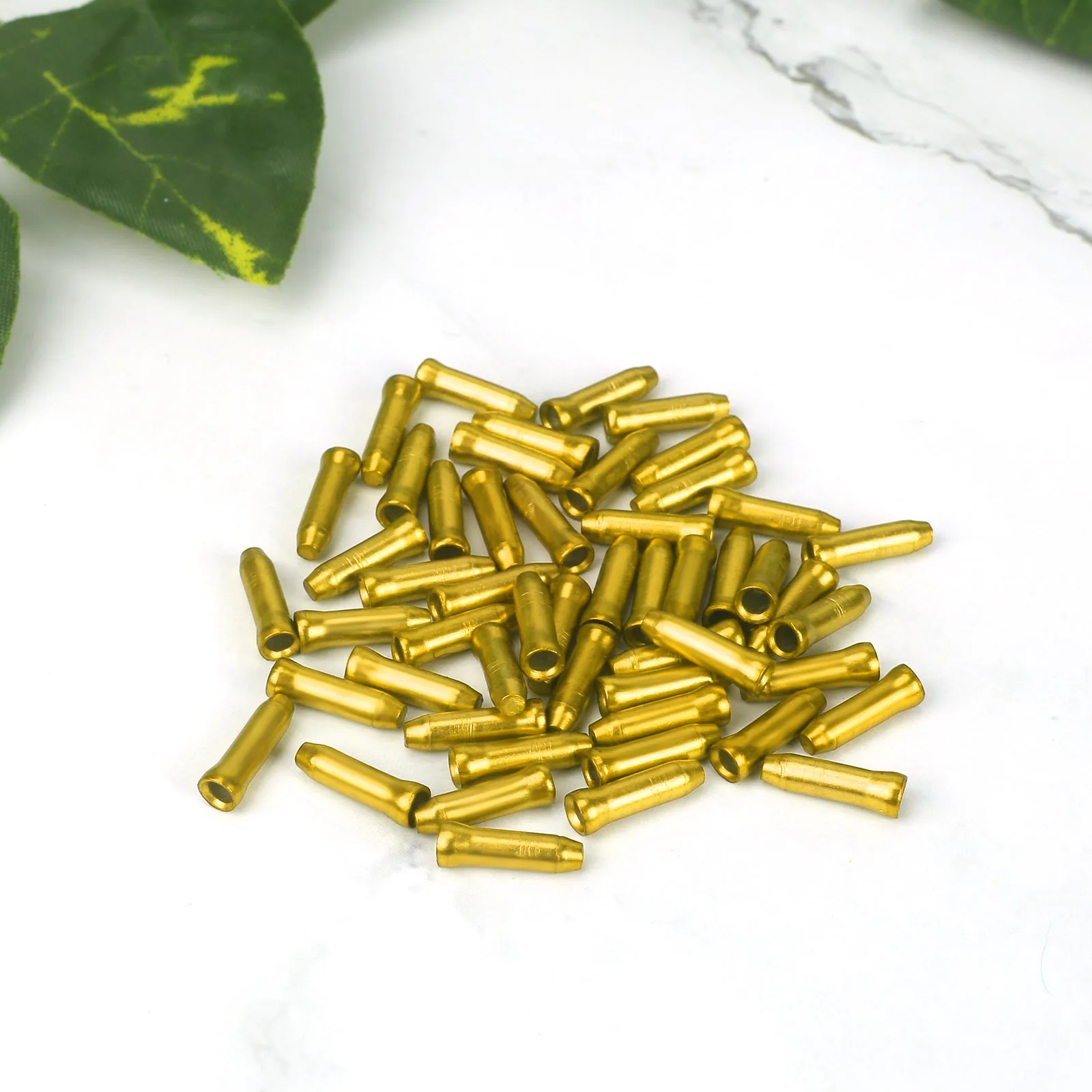 50 Pcs/lot MTB Bike Bicycle Brake Shifter Aluminum Inner Cable Tips Crimps Cycle Cycling Parts Derailleur Shift Cables End Caps