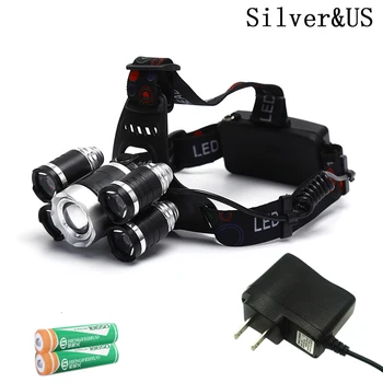 

15000 lumen max T6 High Power Lantern IPX4 Led Koplamp Head Light Hunting head light Fishing light camping lantern