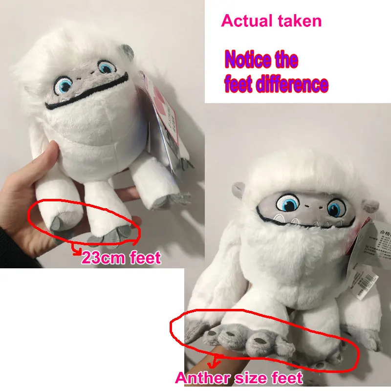 Yeti Plush Toy Movie Anime Snowman Plush Fluffy White Hair Monster