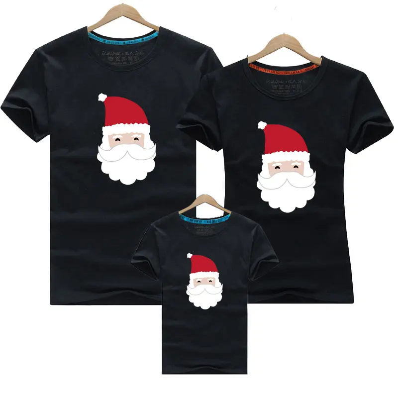 

Santa Claus Family Clothing Dad Mom Boy T-Shirt 2019 Christmas Matching Clothing Family Look Mom Daughter T shirts Father Son