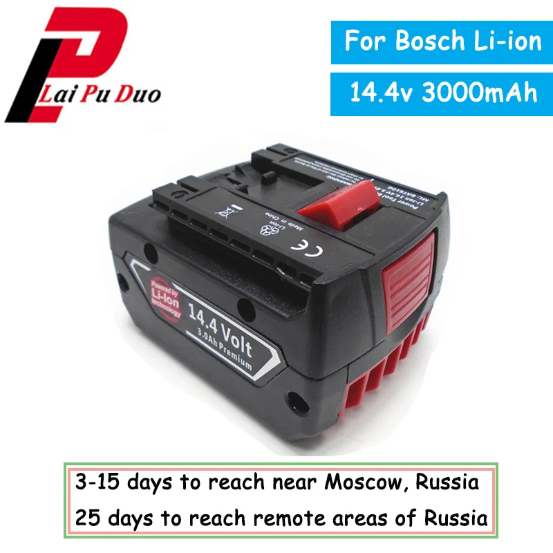 Литий-ионный аккумулятор 14 4 В 3000 мАч для Bosch 17614-01 36614-02 HDB180-02 26614 GSR v-LI 1440-LI |