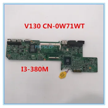 

High quality For Vostro V130 Laptop motherboard CN-0W71WT 0W71WT W71WT 10251-2 48.4M101.021 With I3-380M CPU 100% working well