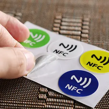 

6PCS NFC Tags Stickers Anti Metal Ntag213 Adhesive Label Metallic Sticker Universal RFID Tag for NFC Mobile Phones