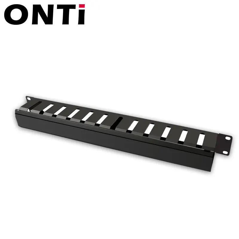 Onti-gerenciamento de Cabos Organizador de Fios de Metal com Slot Horizontal para Servidor de 19 24 com Capa Suporte Polegadas 12 1u - 2u - Image 4