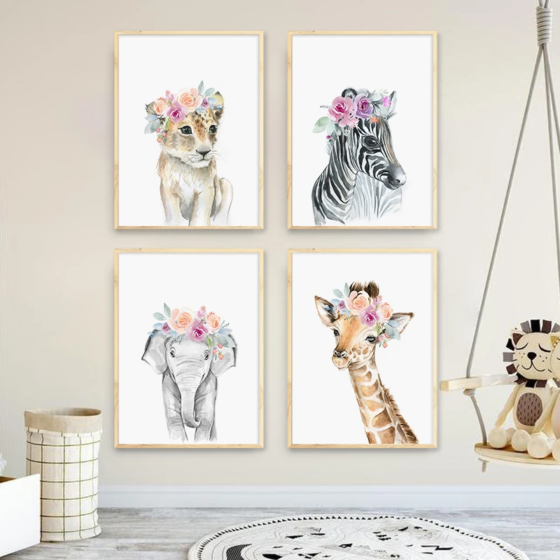 giraffe nursery wall decor