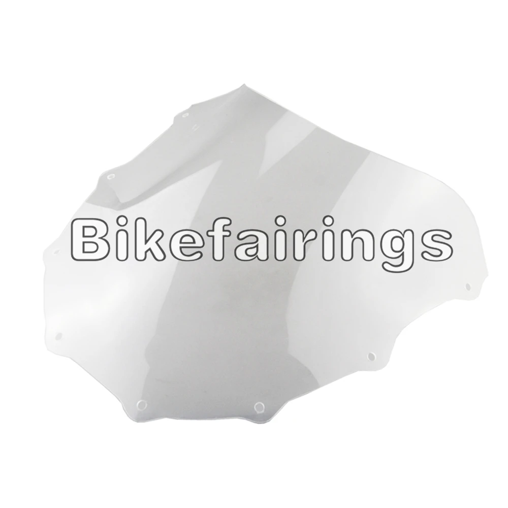 Абсолютно новое ветровое стекло для Kawasaki ZX7R 1996 1997 1998 1999 2000 2001 2002 2003 ABS пластик прозрачный двойной пузырь стиль лобовое стекло