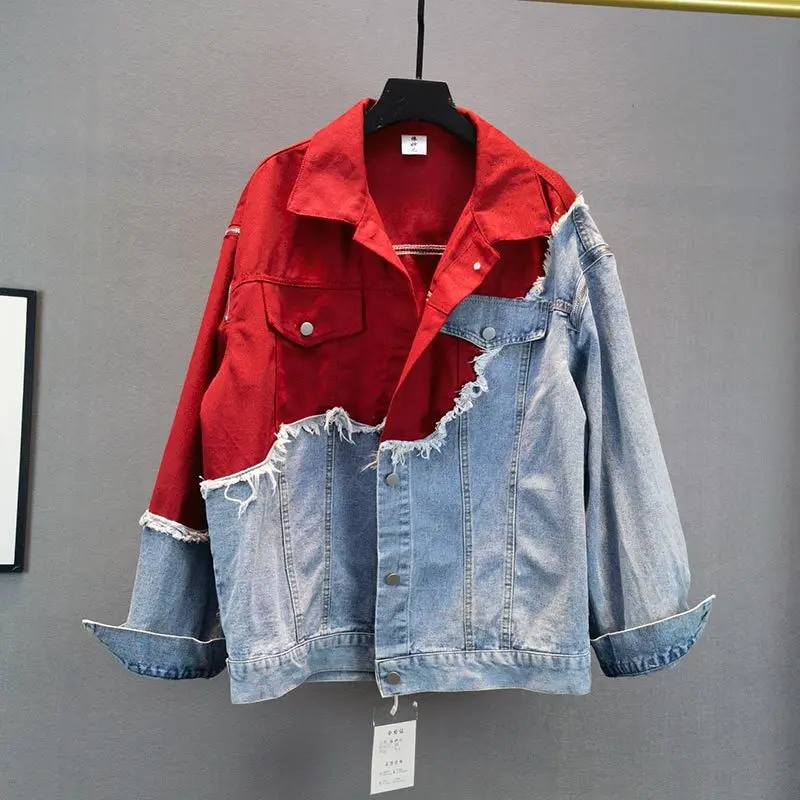 half color jean jacket