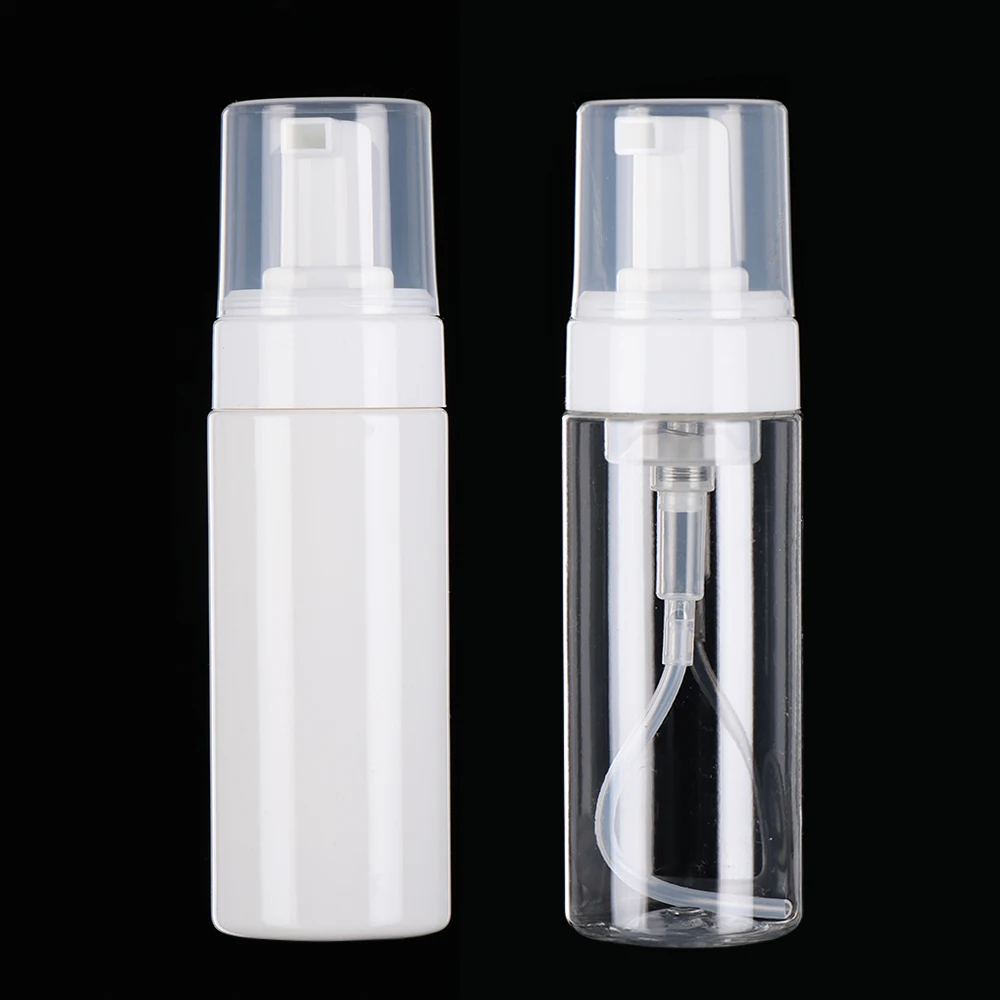 Plastic Soap Dispenser Clear Foaming Bottle Liquid Pump Container Hand Sanitizer Shampoo Shower Gel Container 50/80/100/150ML