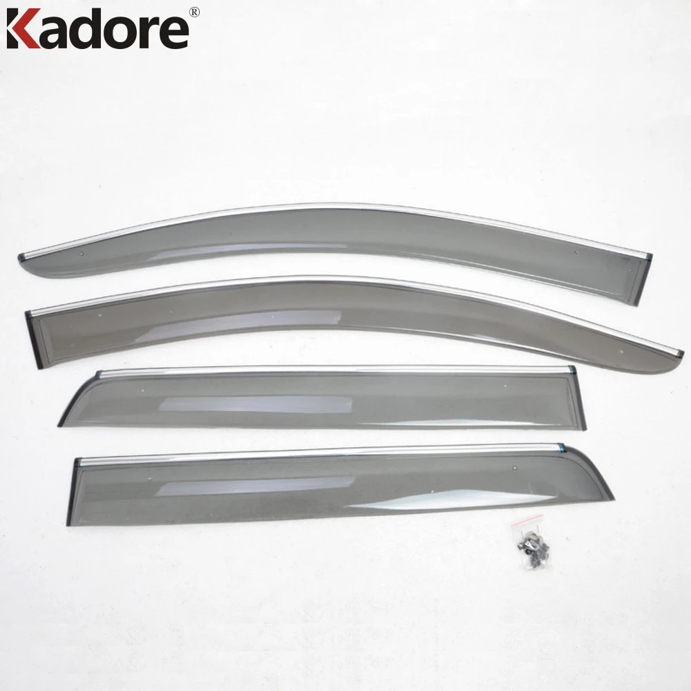 Защитный козырек от солнца и дождя для Fiat freeont 7 Seat JC 2012 2013 2014|shield deflector|rain window guardsdoor