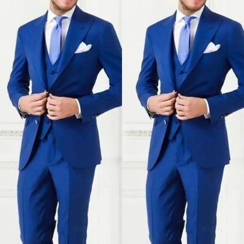 46Cheap Custom Made Men Suit Bestmen Groom Tuxedos Formal Suits Business Men Wear(Jacket+Pants+Vest) New Arrival