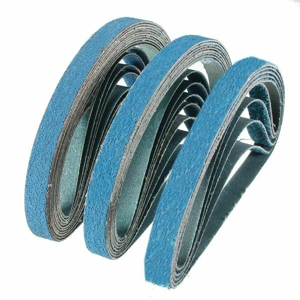 30PCS 1/2 X 18 Inch 40/60/80 Grit Zirconia Sanding Sander Belts Polishing Tool Metal Wood Sanding Belt Accessories