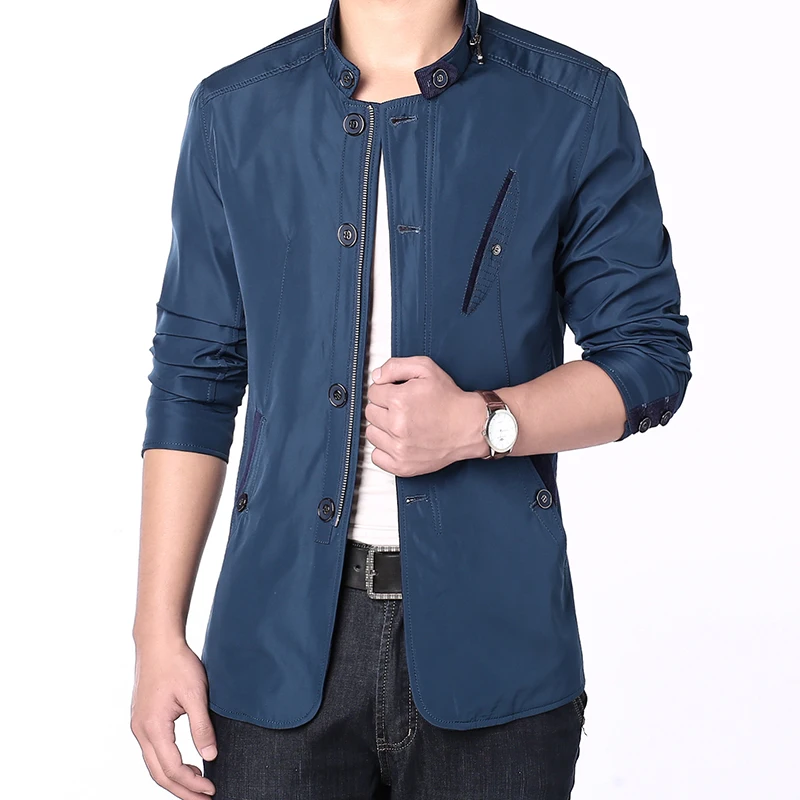 

PUIMENTIUA 2019 Mens High Quality Fashion Street Jackets Slim Fit Casual Streetwear Outwear Vintage Mens Clothing Autumn Coat