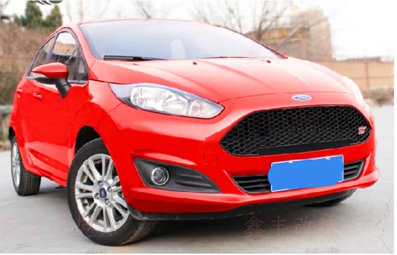 For Ford Fiesta 3 MK7 Grille cover Racing Grills Air intake gate Exterio Glossy car-styling products accessory 2013