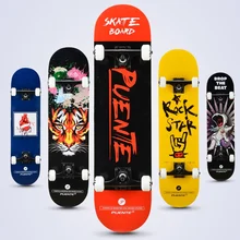 Anime Design Skateboard Hardware Professional Aesthetic Maple Skateboard Double Rocker Skate Profesional Sports Equipment