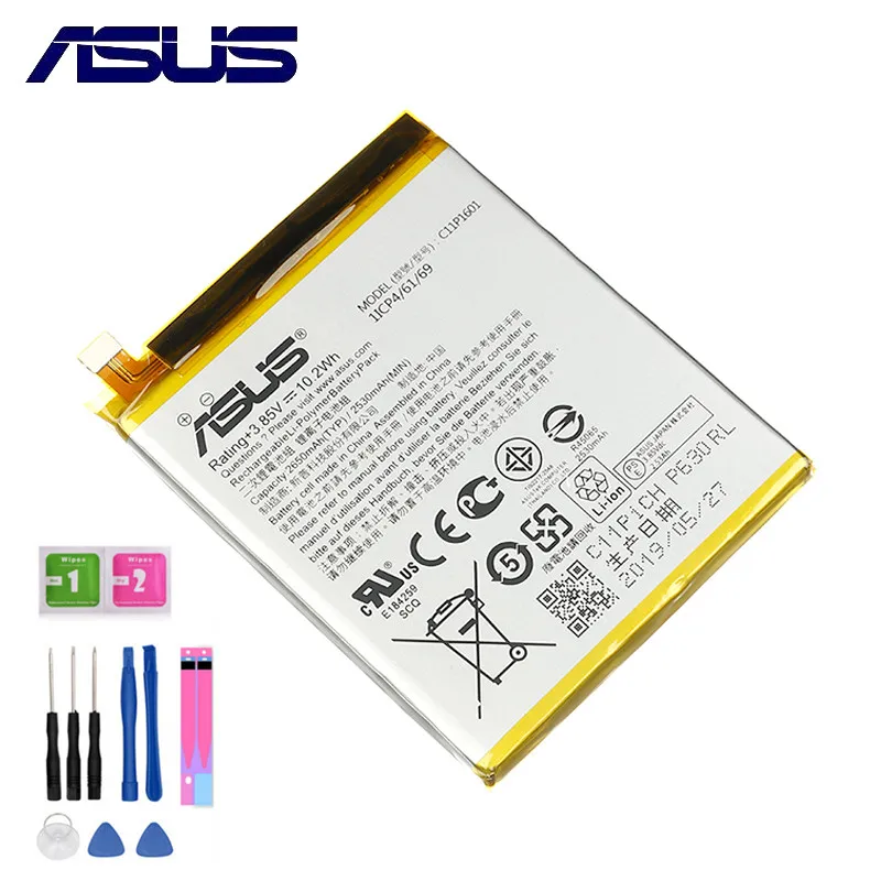 Аккумулятор ASUS C11P1601 2650 мАч для Zenfone 3 Zenfone3 ZE520KL Z017DA live ZB501KL A007 | Мобильные телефоны и