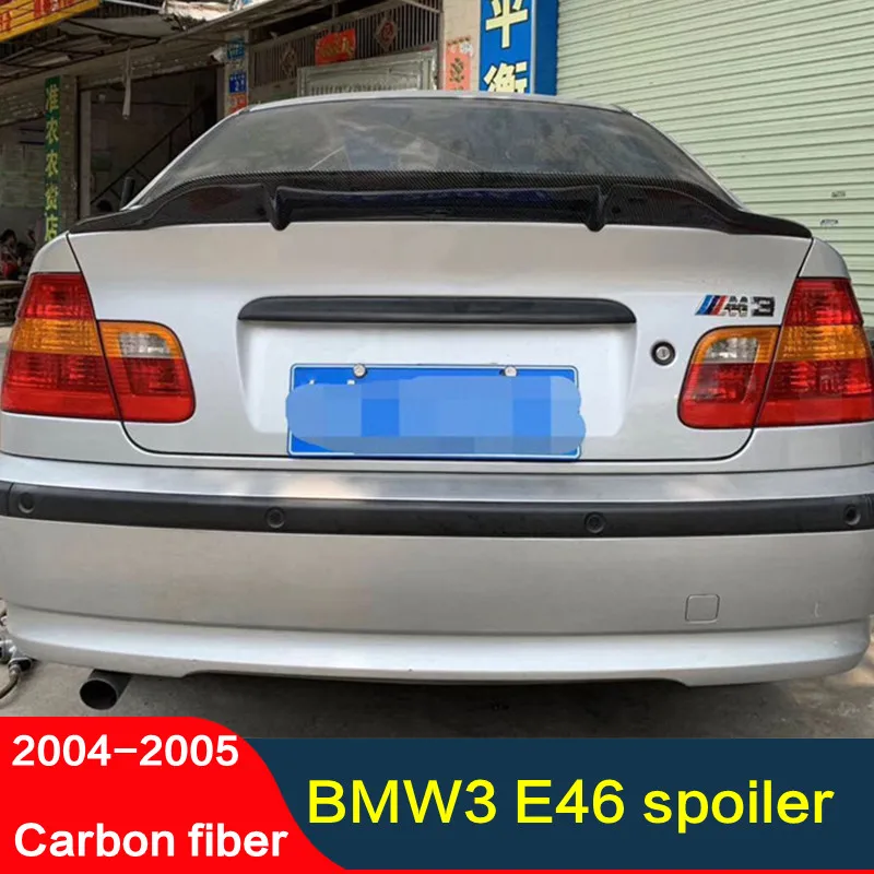 CEYUSOT для настоящего карбонового спойлера крыла OLED BMW 3 серии E46 седан аксессуар