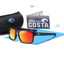 9207, квадратные солнцезащитные очки, поляризационные, с металлическим логотипом, зеркальные линзы для мужчин, фирменный дизайн, для вождения, рыбалки, солнцезащитные очки, UV400, летние оттенки