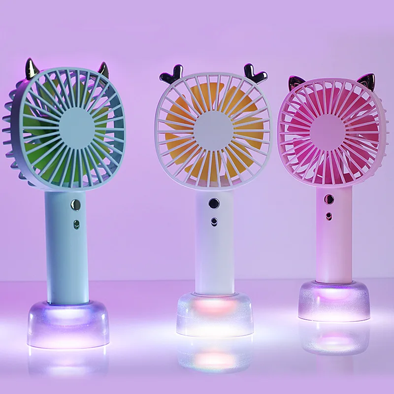 

Hand-held Electric Fan USB Small Fan Mini Small Portable Students Dormitory Chargeable Creative Desktop Lettering