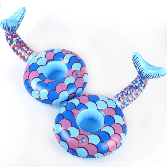 30 pcs Not repeating mini swimming ring Inflatable Red Flamingo Floating Drink Cup Holder Swimming Pool Bathing Beach Party Toy 5