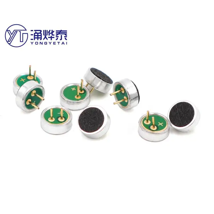 YYT 10PCS 6022P 플러그인 마이크 elect트릿 6*2.2MM 바늘 마이크 마이크 수신기 음성 제어 고감도