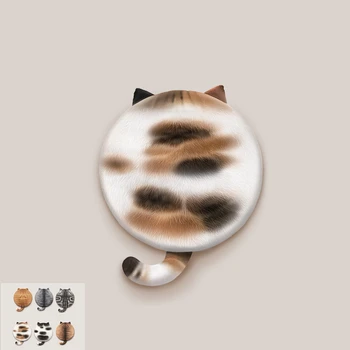 

Round Cat Back Plush Suffed Toys Memory Cotton Cushion 40cm Squishy Rug Slow Rising Cute Kitten Offfice Animal Pad Car Girls Mat