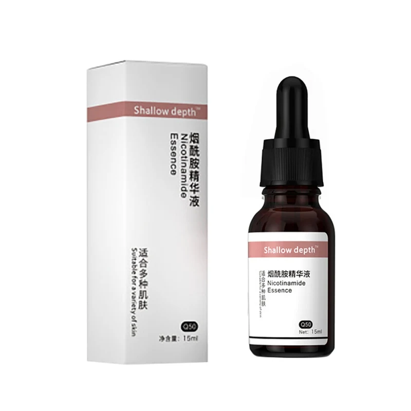 Nicotinamide Essential Liquid Moisturizing Nourishing Shrinking Pores Brighten Skin Tone Nicotinamide Serum Face Essence 15ml