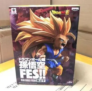 Banpresto Супер Saiyan 3 Сон Гоку ребенок малыш Dragon Ball GT FES ПВХ фигурка Модель Brinquedos vol.10