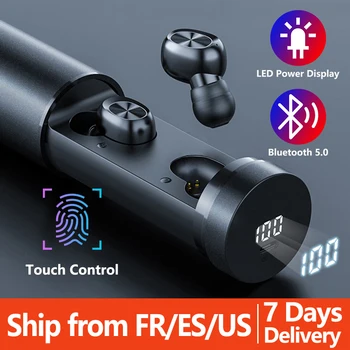 

TWS Wireless Earphones Bluetooth V5.0 8D HIFI Sound Headset Noise-cancellation in-ear Earbuds Gaming-Sport Wireless Earphones
