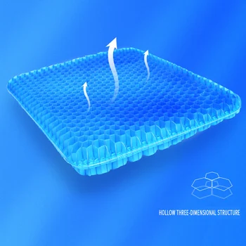 

Automobiles Car Seat Cushion Summer Gel Ice Pad Office Cool Covers Set Breathable Honeycomb Non Slip Mat Accessories Interior