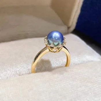 

Classic Rings Resizable Design Rings Base 925 Silver Pearl Rings Settings Women DIY Pearl Rings Accessory No Pearl