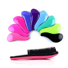 Peignes antistatiques ABS, poils de couleur Pure, démêlant, brosse à cheveux bouclés, outils de beauté, 1 pièce