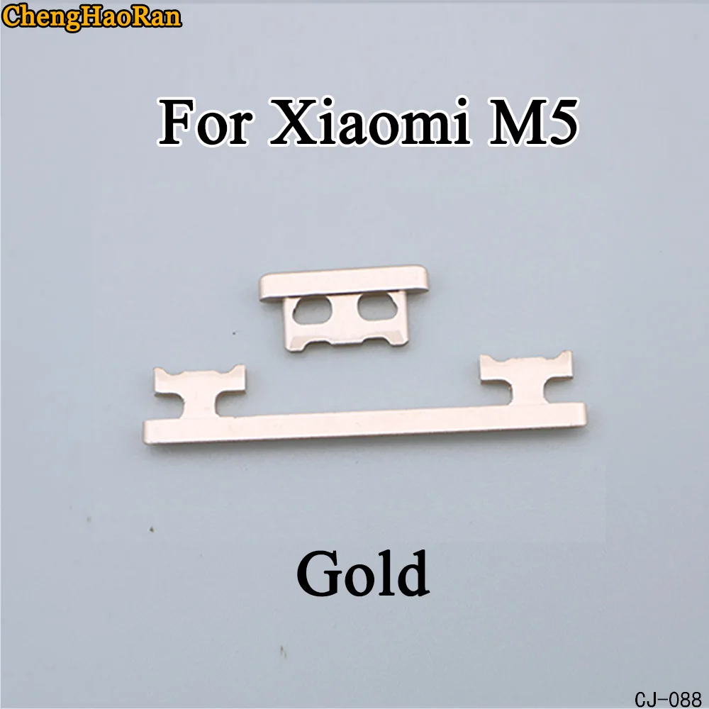 ChengHaoRan Боковая кнопка питания громкости запасные части для Xiaomi Mi 4 M4 M5 5s ремонт
