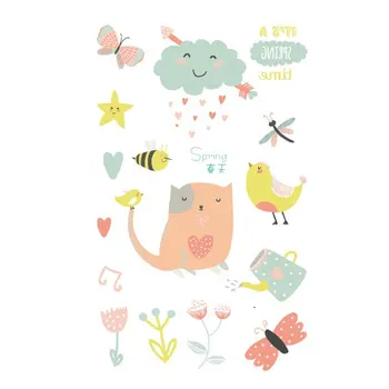 

Environmental Protection Waterproof Sweat Cartoon Animal Tattoo Stickers Cute Children's Toy Stickers Fun Tattoo