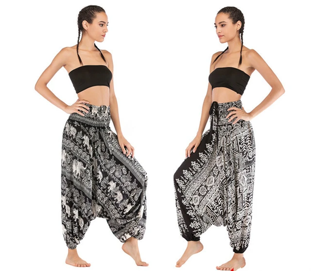 Buy CO COLORS Women Black Woven Cotton Harem Pants - Free Size Online at  Best Prices in India - JioMart.