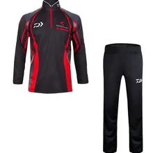 Новая мужская быстросохнущая дышащая рубашка со стоячим воротником для рыбалки с длинными рукавами, походная Спортивная одежда для велоспорта, Солнцезащитный Рыболовный набор