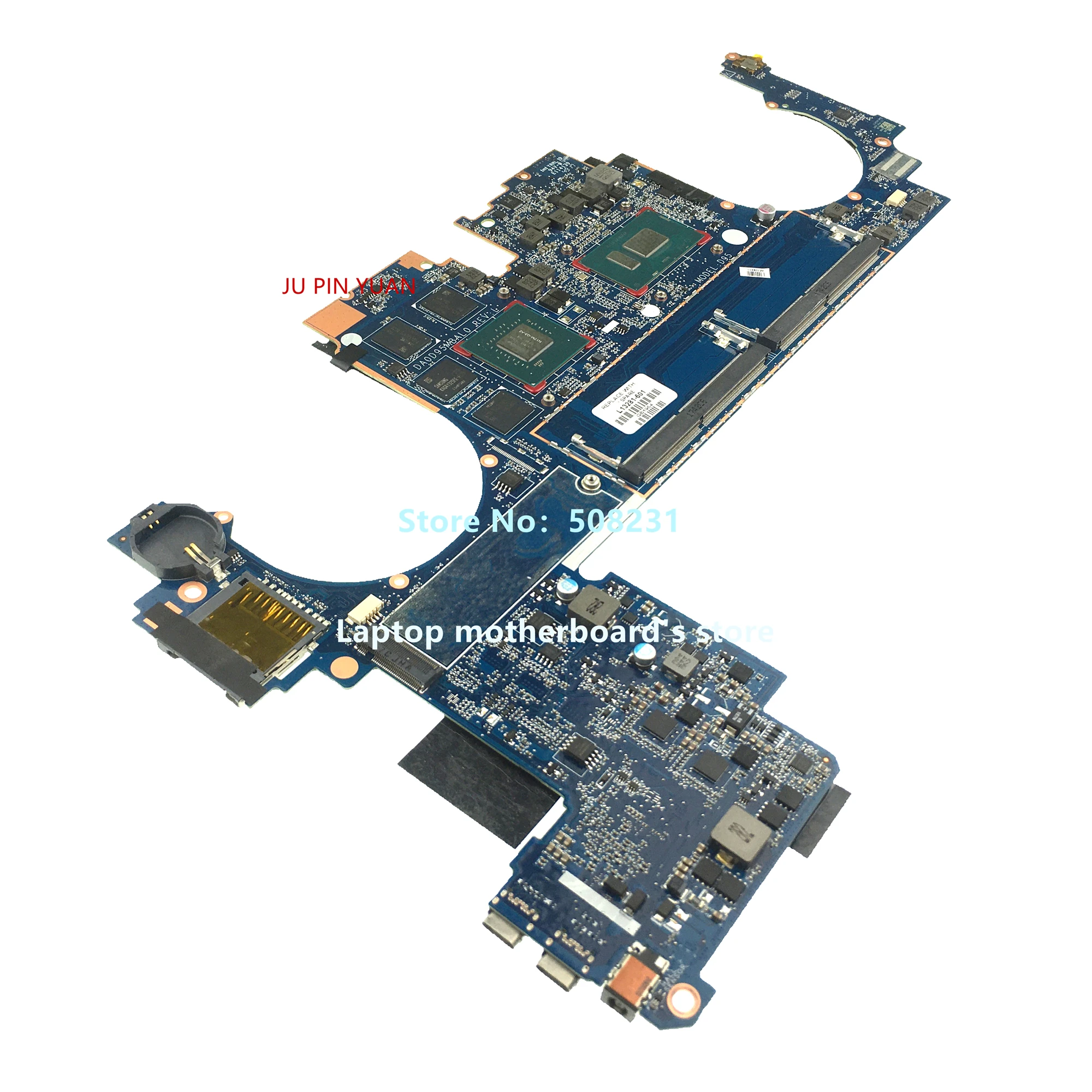 Материнская плата для ноутбука HP ZBOOK X2 G4 L13281-601 DA0D95MBAL0 L13281-001 с SR3L8 I7-8650U CPU N17M-Q3-A2 GPU DDR4