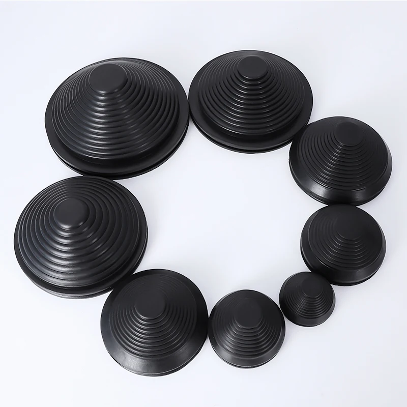 2pcs Rubber Wire Hole dust Covers Plugs Black Tapered Cable Seal Ring Grommet Gasket Inlet Outlet Case Box Plate Cable Protector
