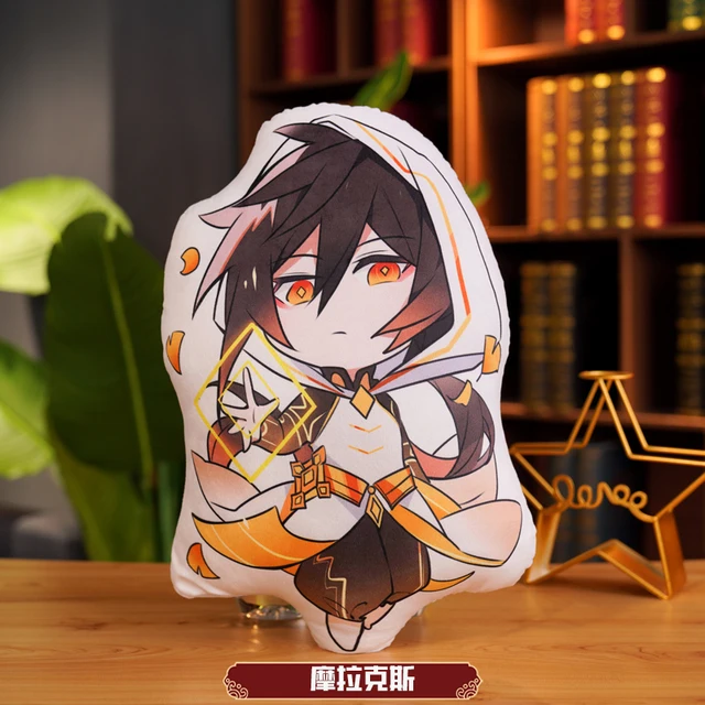 Genshin Impact Zhongli Tartaglia Xiao Venti Diluc Kaeya Paimon Keli Cosplay Anime Plush Toys Kawaii Cartoon Pillow Specification Morakesi