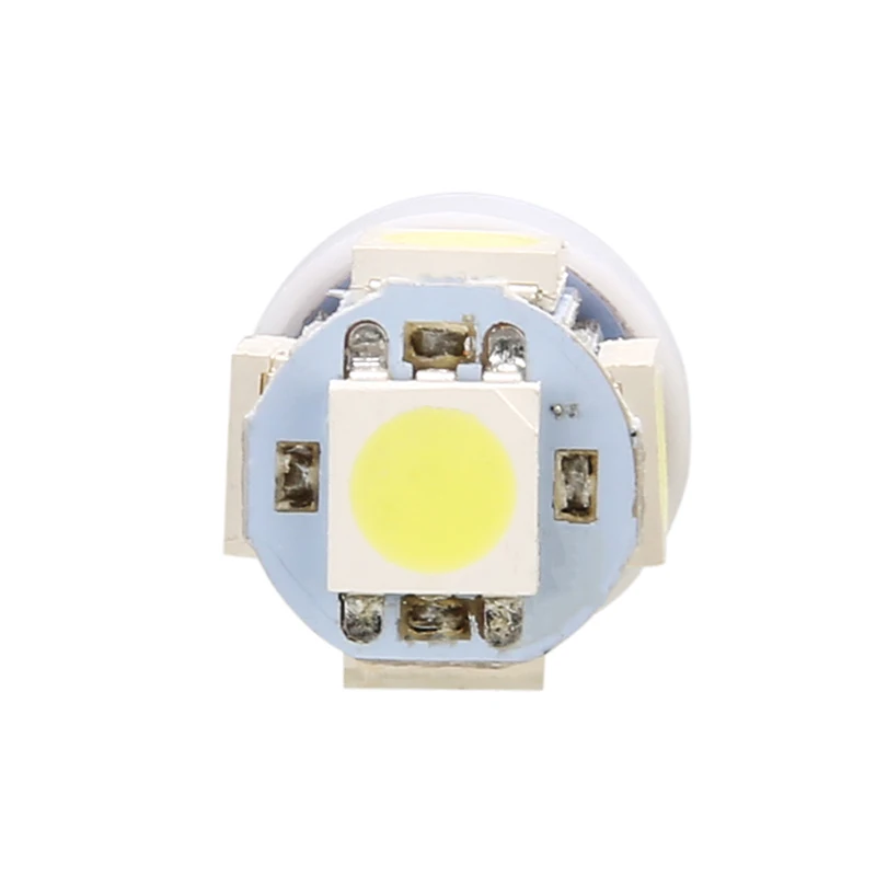 For Car Lighting 10pcs 24V 5SMD LED Backup Bulb T10 5050 194 147 W5W Width Reading License Plate Signal Light Super White Mayitr