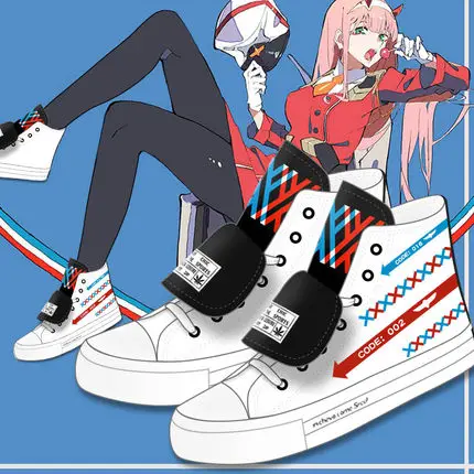 Обувь в стиле аниме DARLING in the FRANXX ZERO TWO для костюмированной вечеринки с высоким