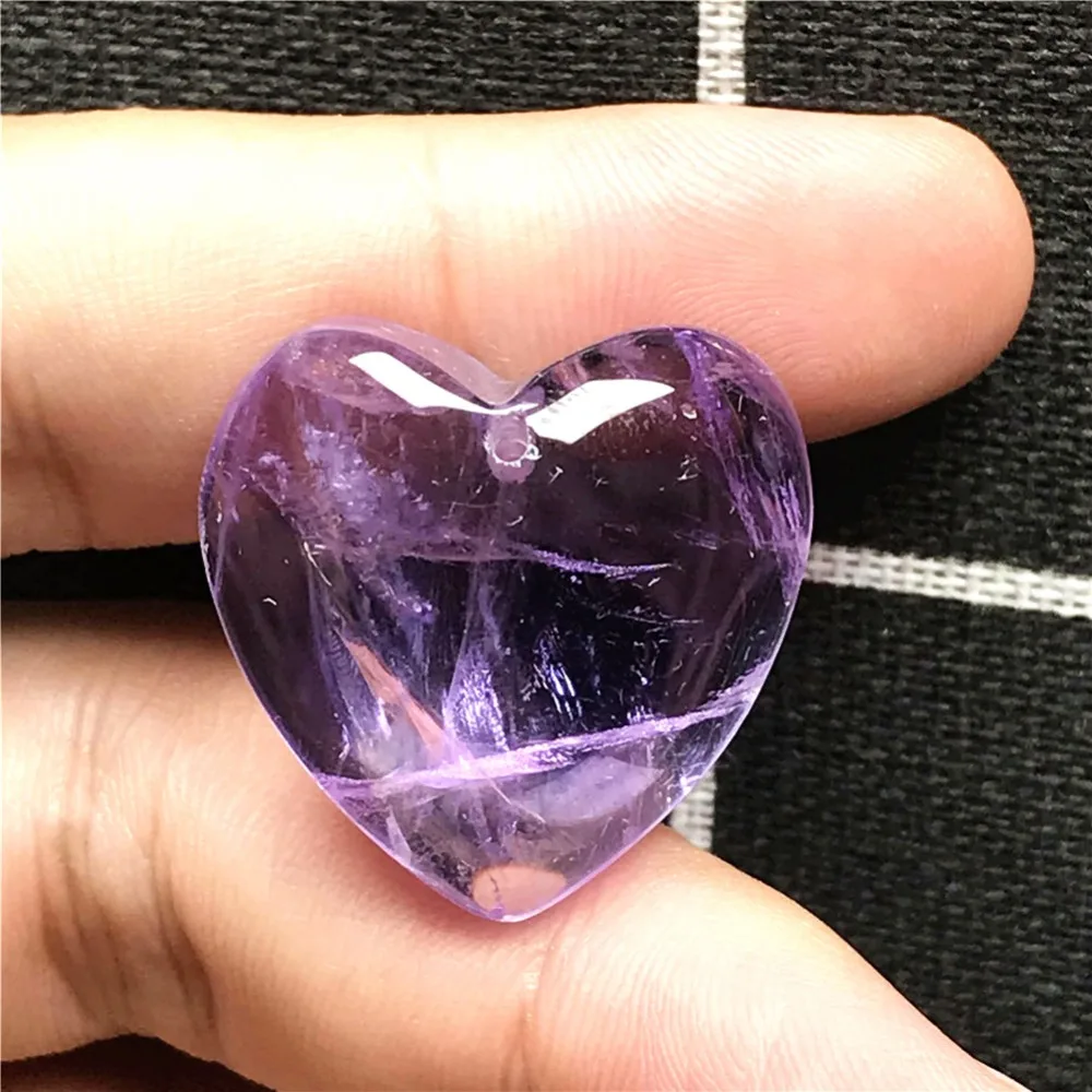 Heart Amethyst Pendant (111)