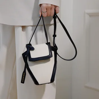 

Personality Contrast Women's Summer Rattan Bag Box-shaped Straw Hand-woven Beach Messenger Bag Bohemian Shoulder Bags And Purse