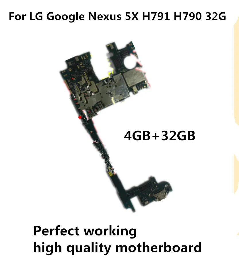 

Tested Full Work Original Motherboard For LG Google Nexus 5X H791 H790 32G Logic Circuit Board Plate change to 4GB RAM 32GB ROM