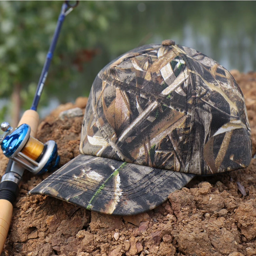 Outdoor Military Fans Hunting Caps Sunshade Camouflage Pine Leaves Baseball Cap Casual Hat Fishing Bird Watching Photography |