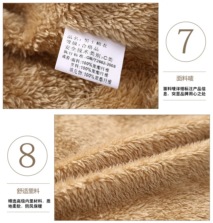 Winter Middle-aged Cotton-padded Clothes Men Thick Daddy Clothes down Jacket Cotton-padded Clothes Warm Aunt Old Man plus Velvet