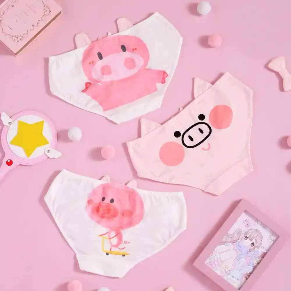 Lovely Hamster Women Panties Lolita Girls Sweetie Cotton Briefs Female