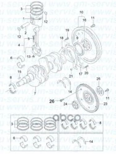 Поршень Двс GENERAL MOTORS арт. 96571774