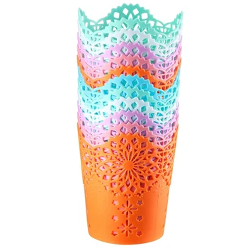 

12 Pieces Pen Pencil Holder Cup, Pen Pencil Holder Basket, Desktop Storage Organizer for Desk Office and School