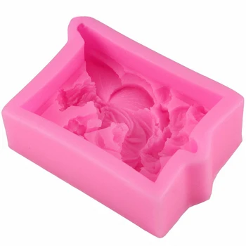 Fairy angel flower 3D resin clay silicone molds DIY handmade soap mold silica gel mould Newest Design 2